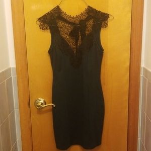 Dark teal lacey dress